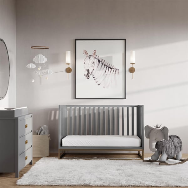 Dorel Home Haven Convertible Cotbed Dove Grey