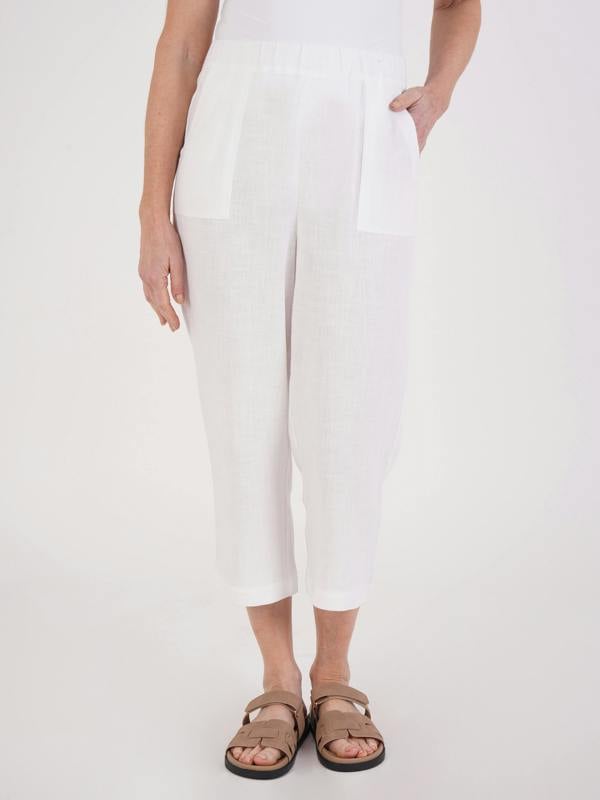TIGI Relaxed Patch Pocket Trouser - White
