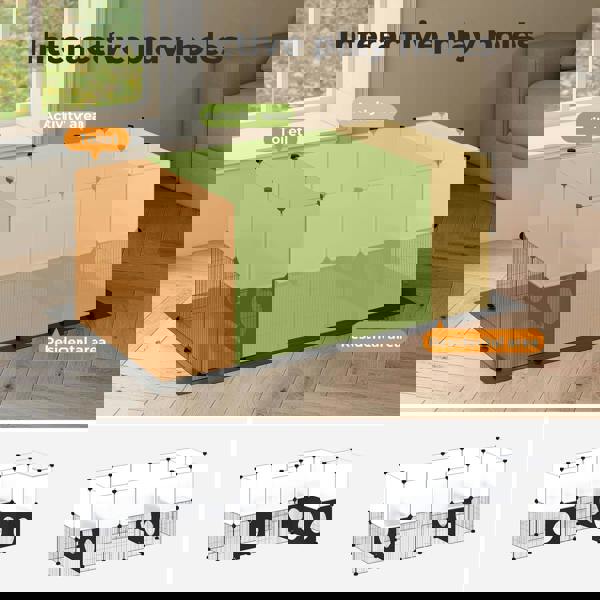 Skylos Small Animal Playpen Puppy Bunny Hamster Exercise Run Rabbit Enclosure Indoor