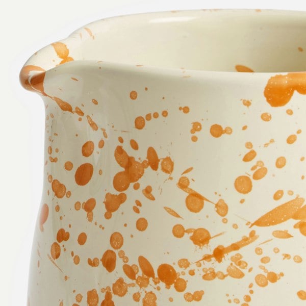 Hot Pottery Jug Burnt Orange