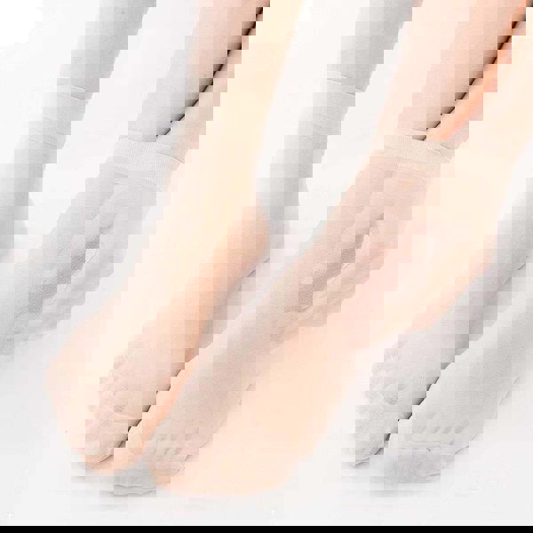 Anysox 10 Pairs Free Size Fashion Socks High Quality Velvet Silk Spring Summer Breathable Soft Cotton Bottom Wicking Slip-resistant for Women Black