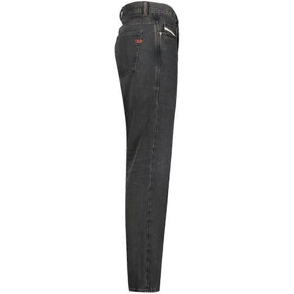 Diesel Mens D-Viker Plain Jeans - Black - 
