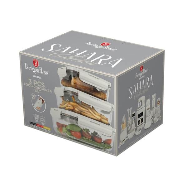 3 Pcs Container Set Berlinger Haus BH8793 | Cream