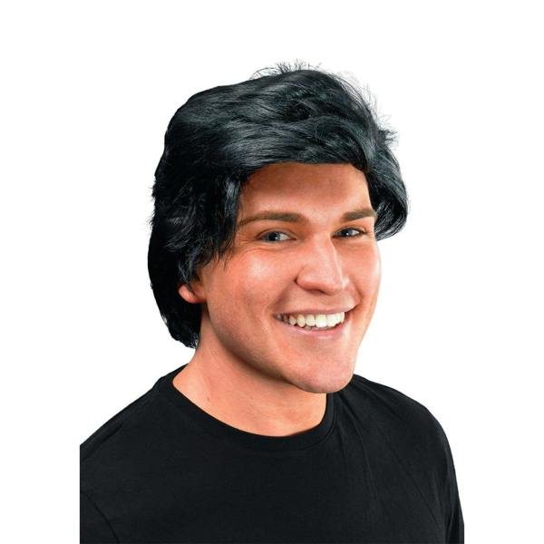Bristol Novelty Mens Side Parting Wig - Black - 
