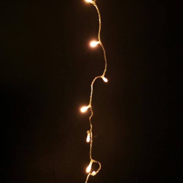 Samuel Alexander 200 LED 16m Premier Christmas Outdoor 8 Function Lights Clear Wire in Warm White