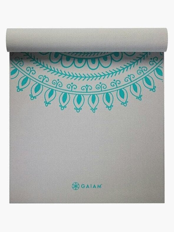 Gaiam Teal Marrakesh Long/Wide Yoga Mat 6mm