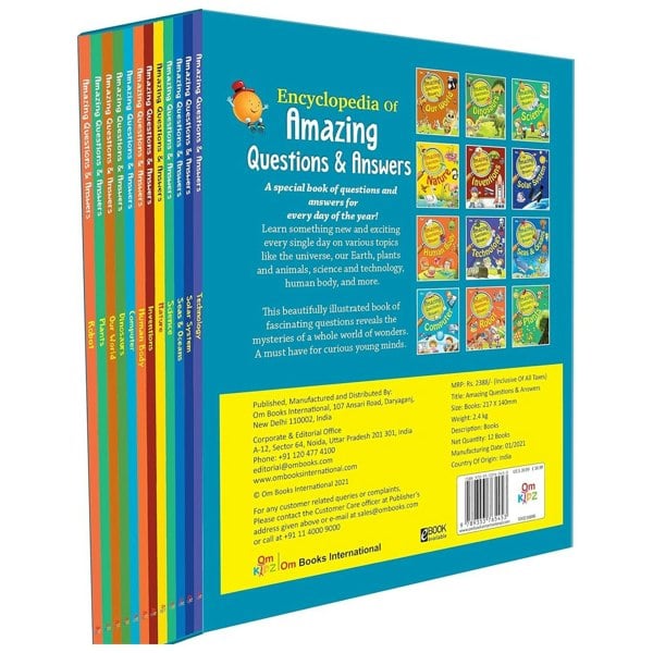 Encyclopedia of Amazing Questions & Answers 12 Book Box Set Science, Solar System & More!