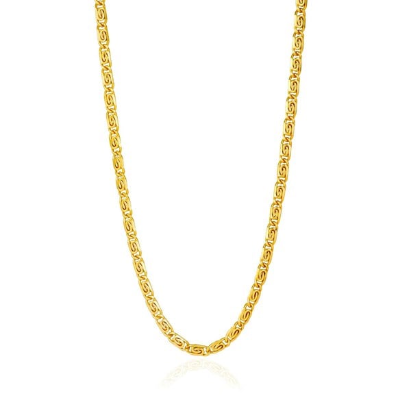 Figaro Chain Necklace Gold 19"(48cm) - Lila Rasa