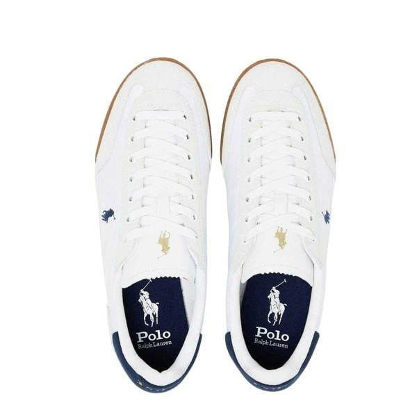 Ralph Lauren Womens/Ladies Hester Leather Trainers - White/Navy - 