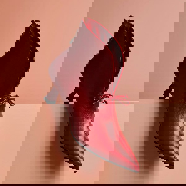 Embassy London Regent - Red - Women's Leather Ankle Boot with kitten heel