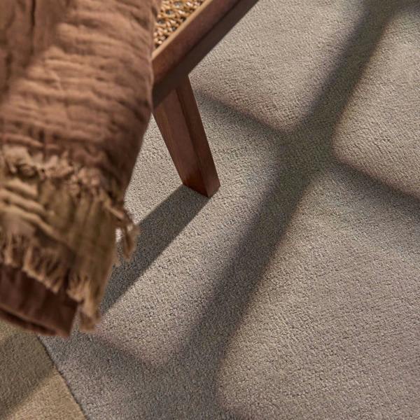 Wool Rug Clarissa Blue Multicolor, High-Low design, underfloor heating, easy to clean.