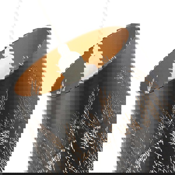 Corn Field and Grass Laser Cut Black Pendant Shade with Gold Inner Image 5