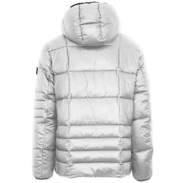 Plein Sport Small Circle Logo Quilted Jacket - White