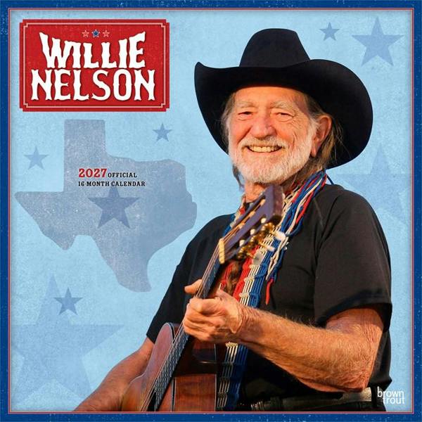 Willie Nelson Calendar 2027, Wall Calendars, Month To View, Entertainment, Gift