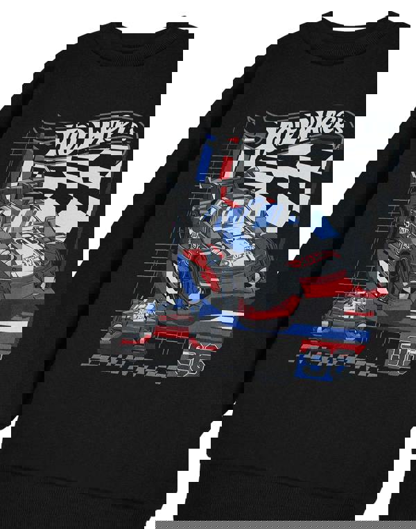 Hot Wheels Boys Black 96 Sweatshirt