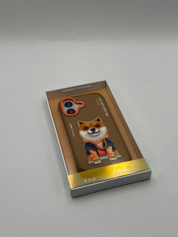 Nimmy Friends Nimmy Glasses Cool Dog Case with MagSafe for iPhone 17 6.3" Brown Orange - N-YJ-IP17-012-A