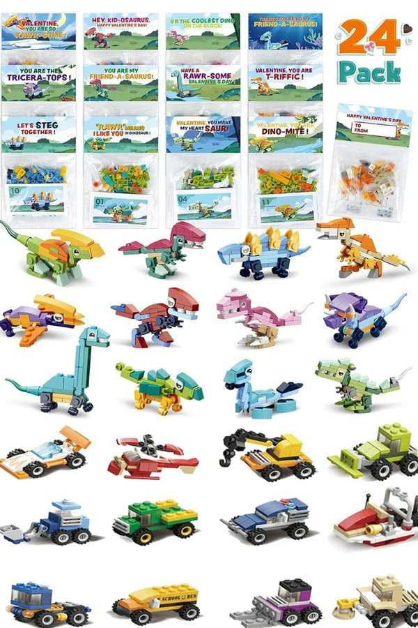 Living and Home 24 Pcs Insects Racing Car Building Kits Toy Christmas Gift