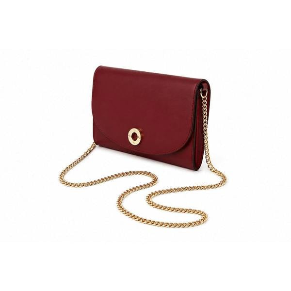 Burberry Hannah Leather Bag - Antique Red