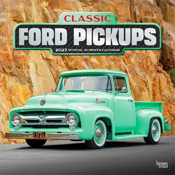 Classic Ford Pickups Calendar 2027, Wall Calendars, Month To View, Transport, Gift