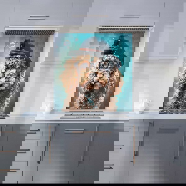 Warren Reed - Designer Cavapoo Dog Splashart Kitchen Splashback