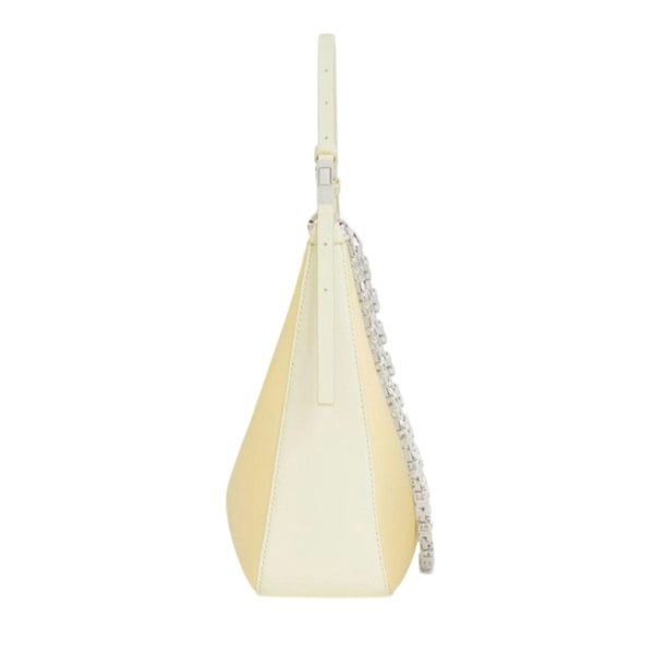 Givenchy Small Moon Cut Out Hobo Bag - Pale Yellow