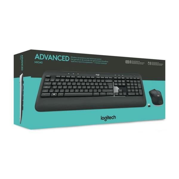 Dyzi MK540 Wireless Keyboard Mouse Combo 2.4GHz USB Full Size Black