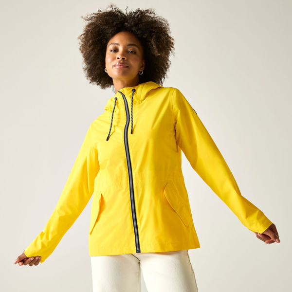 Regatta Womens Bayletta Grid Distress Waterproof Jacket - Spring Yellow