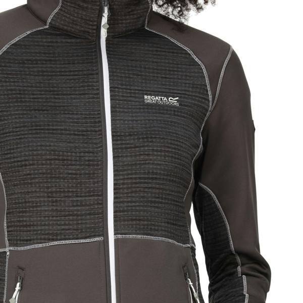 Regatta Womens/Ladies Yare VII Marl Full Zip Soft Shell Jacket - Seal Grey - 