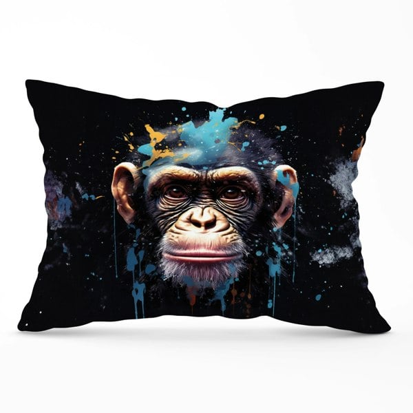 Warren Reed Monkey Face Splashart with Blue Cushions