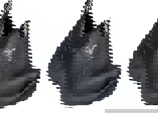 Delta Plus Miami Mens/Womens Slip On Canvas Safety Steel Toe/Midsole Shoes, black safety shoes with durable canvas upper and slip-on design for workplace safety.