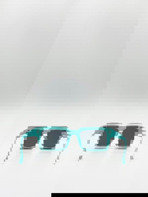 SVNX Square Matte Crystal Frame Sunglasses