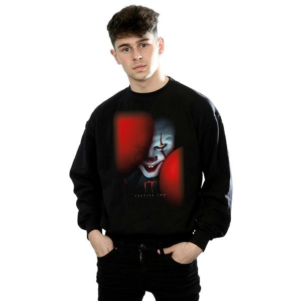 It Chapter 2 Mens Pennywise Behind The Balloons Sweatshirt - Black