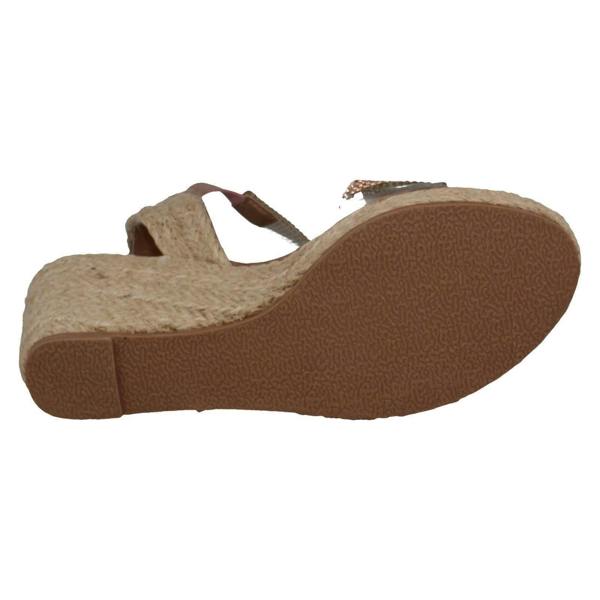Savannah Ladies Savannah Wedge Glitter Sandals F12035