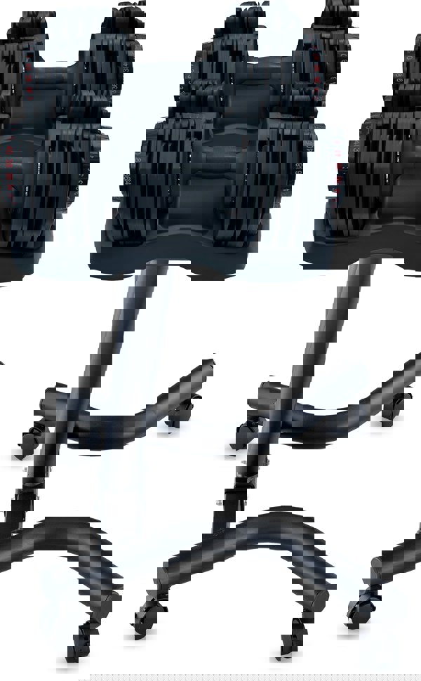 Strongology 40kg Adjustable Dumbbell Pair with Free Durable Steel Adjustable 40kg Dumbbell Floor Stand