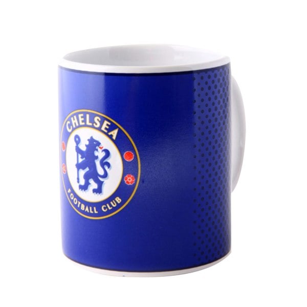 Chelsea FC Official Fade Crest Design Ceramic Mug - Blue