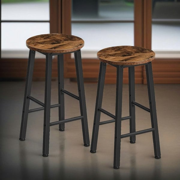 Rafaelo Mobilia Set of 2 Bar Stools 65CM Height