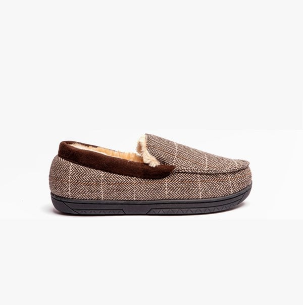 Jo & Joe AARON Mens Slippers Brown