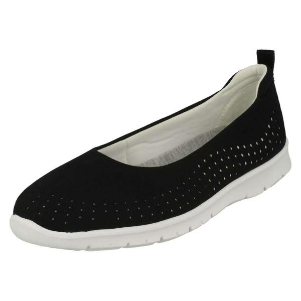 Clarks Ladies Cloud Steppers By Clarks Flat Shoes Step Allena Sea