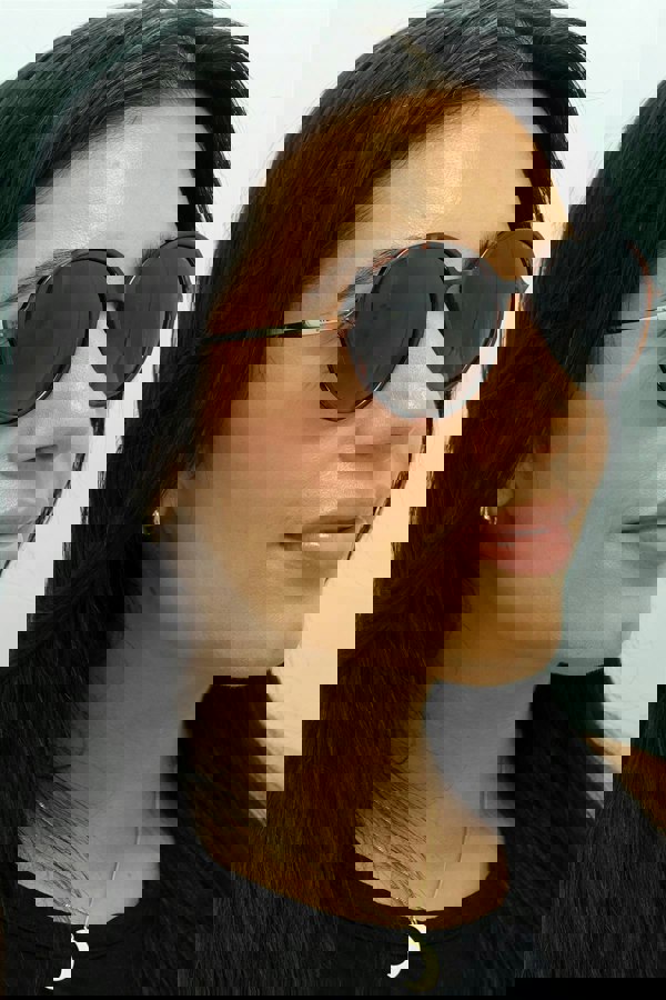 INVU Sunglasses B2135 B Demi Tortoise Brown Gold Grey Polarized