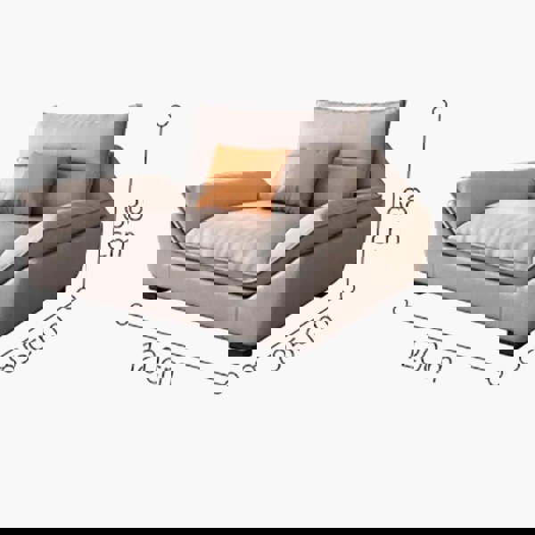 A900 Quinn Four Seater, Four Seater Corner Sofa, Leathaire-Sofas-Weilai Concept-Armchair-Weilai Concept