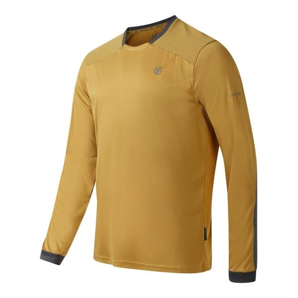 Dare 2B Mens Trackstand Ace Long-Sleeved T-Shirt - Wood Brown - 