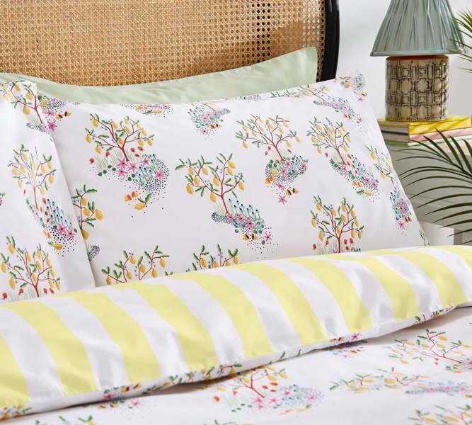 Cath Kidston Lemon Trees White Duvet Cover Set