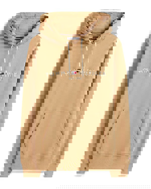 Tommy Hilfiger Tommy Logo Flex Fleece Hoodie - Timeless Camel
