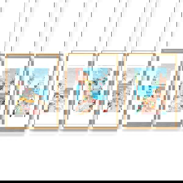 Large Wall Pictures Living Room | Set of 3 Beach Decor Wall art Prints