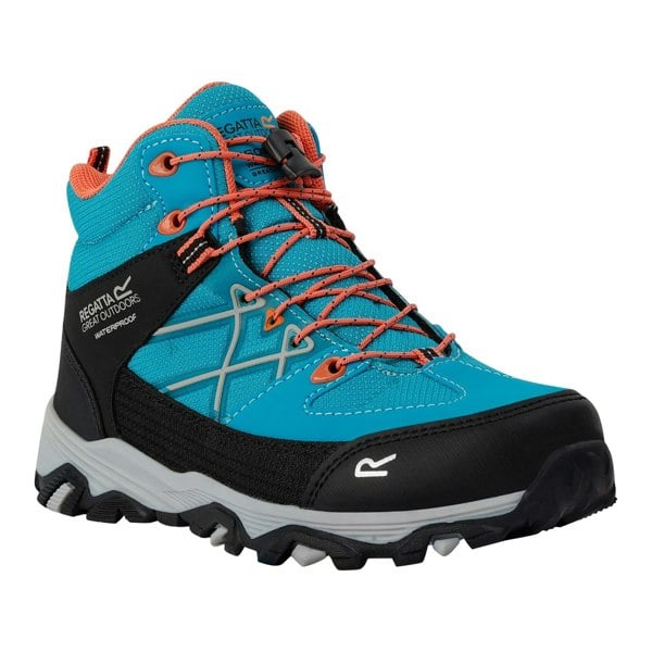 Regatta Childrens/Kids Samaris III Walking Boots - Tahitian Teal/Satsuma