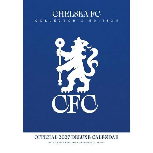 Chelsea FC Collector's Edition A3 Calendar 2027, Wall Calendars, Month To View, Sports, Gift