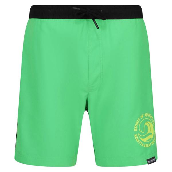 Regatta Mens Bentham Swim Shorts - Fairway Green/Black - 