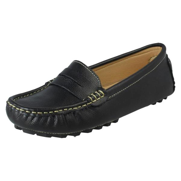 Down to Earth Ladies Down To Earth Leather Slip On Moccasins F80592