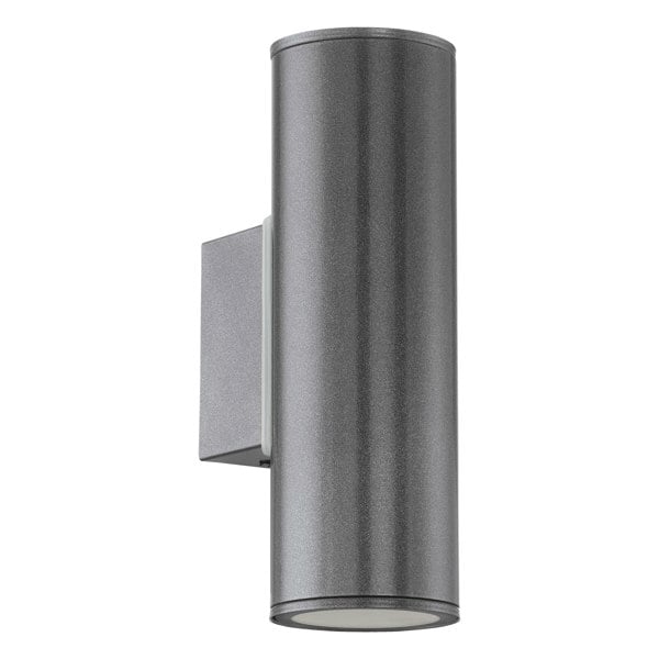 EGLO Riga 2-Light LED Up/Down Exterior Wall Light Anthracite