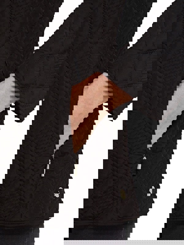 PennyPlain Diamond Quilt Jacket - Black